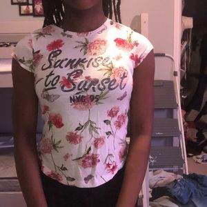 White floral t-shirt